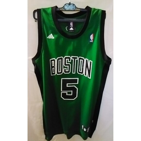NBA Boston Celtics Adidas Jersey Adult Small +2 Long Kevin Garnett #5 EUC - Picture 1 of 4